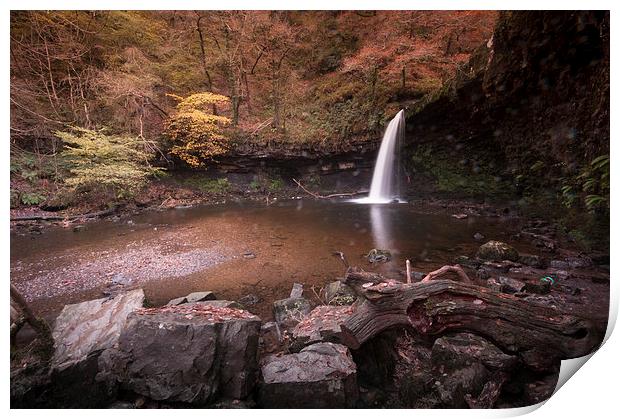 Sgwd Gwladus, Waterfall Country Print by Leighton Collins