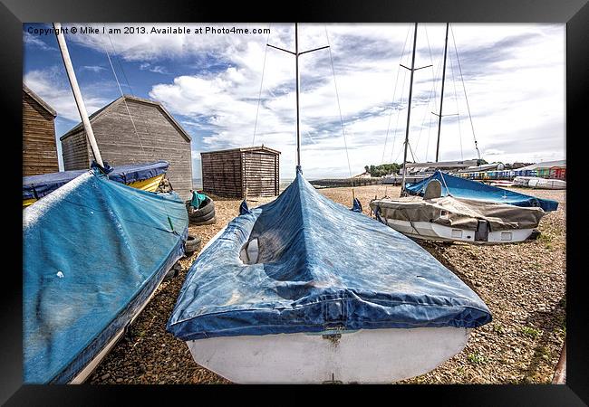 Boats on the beach Framed Print by Thanet Photos