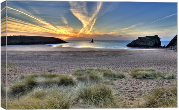 Broadhaven Canvas Print by Mark Robson