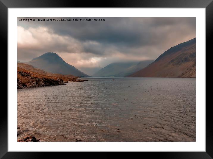 Morning at Wastwater Framed Mounted Print by Trevor Kersley RIP