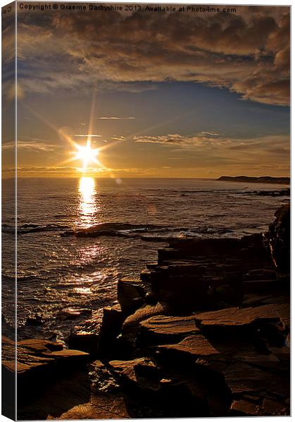 Sunrise On A New Day Canvas Print by Graeme Darbyshire