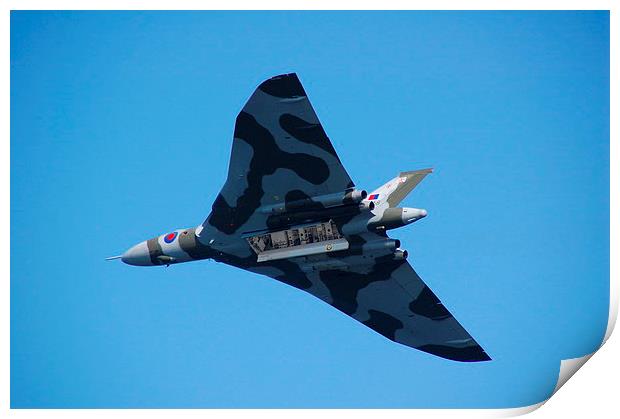 XH558 Vulcan Bomber Print by Steven Cole
