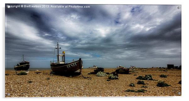 the old fishing boat at dungeness Acrylic by Brett watson