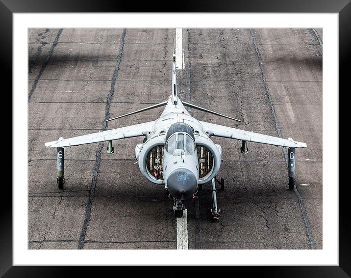 Sea Harrier ZD610 Framed Mounted Print by Keith Campbell