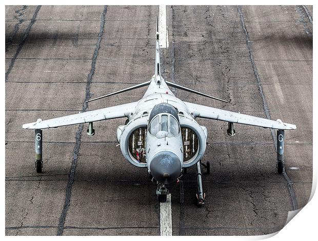 Sea Harrier ZD610 Print by Keith Campbell