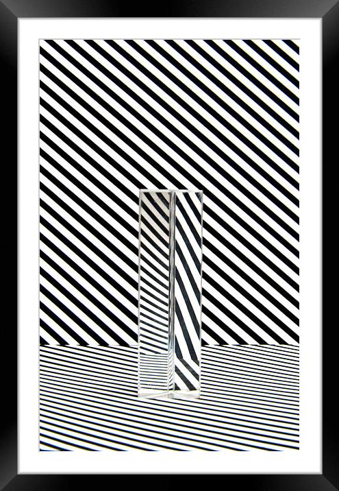 Prism Stripes 1 Framed Mounted Print by Steve Purnell