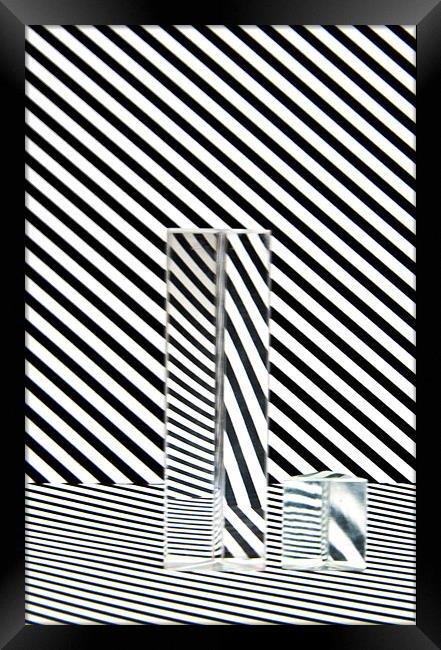 Prism Stripes 3 Framed Print by Steve Purnell
