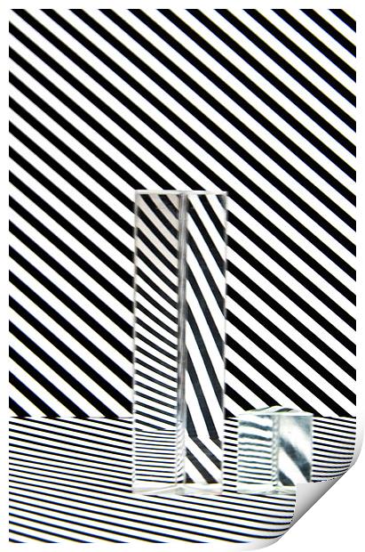 Prism Stripes 3 Print by Steve Purnell
