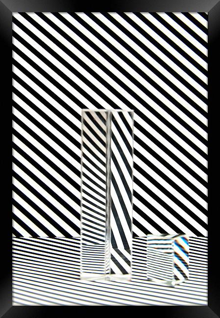 Prism Stripes 4 Framed Print by Steve Purnell
