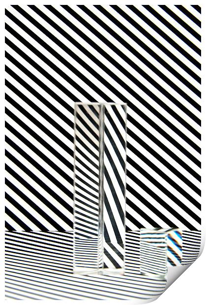 Prism Stripes 4 Print by Steve Purnell