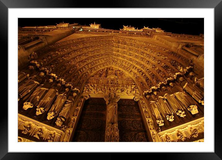 The Great Door at Notre Dame Framed Mounted Print by Nick Wardekker