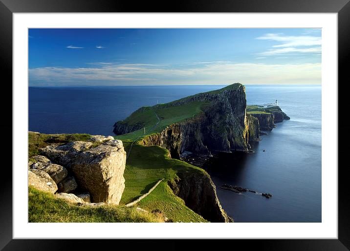 Neist Point Lighthouse Framed Mounted Print by R K Photography