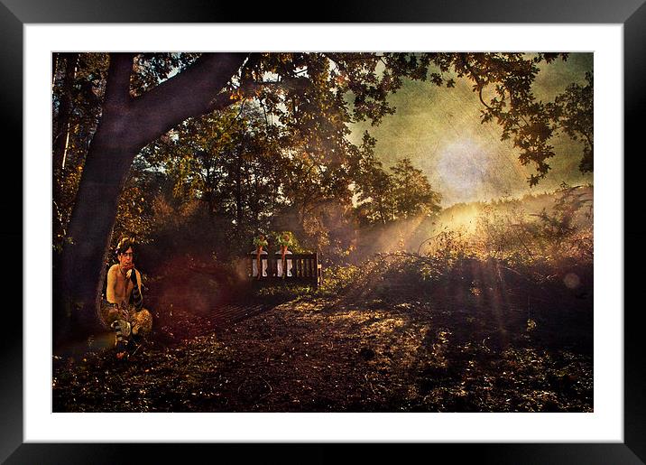 The Watchers in the Woods Framed Mounted Print by Dawn Cox
