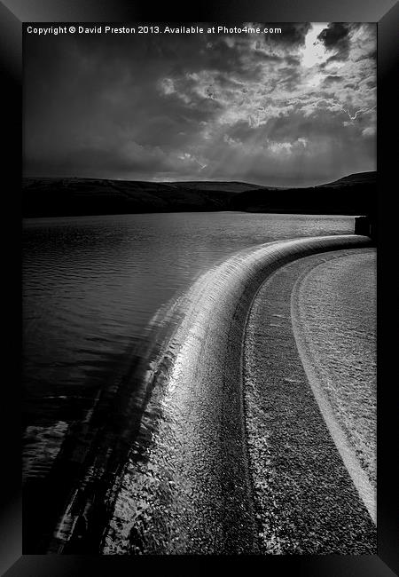 Butterley Reservoir Marsden Framed Print by David Preston