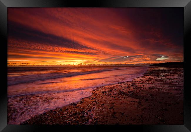 Fire in the Sky Framed Print by Gail Sparks