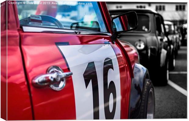 red mini to a rag Canvas Print by chris wood