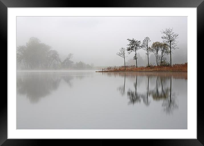 Loch Ard Reflections Framed Mounted Print by Grant Glendinning
