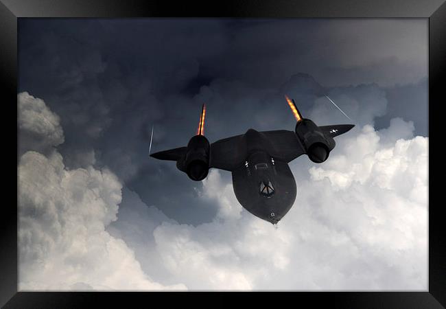 SR-71 Blackbird Framed Print by J Biggadike