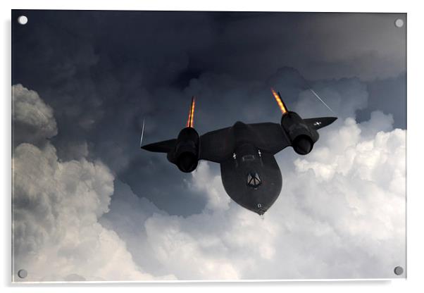 SR-71 Blackbird Acrylic by J Biggadike