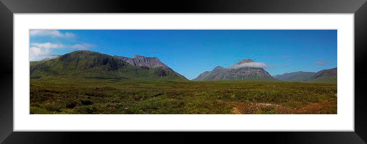 Glen Coe Panoramic Framed Mounted Print by Thomas Batson