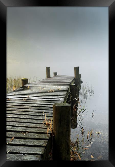 Loch Ard Jetty Framed Print by Grant Glendinning