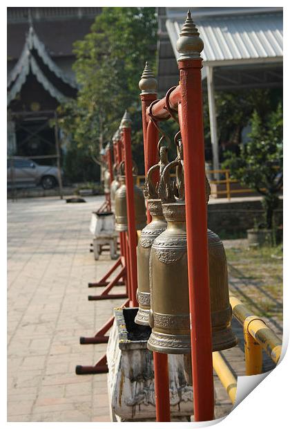 Temples bells Print by jim huntsman