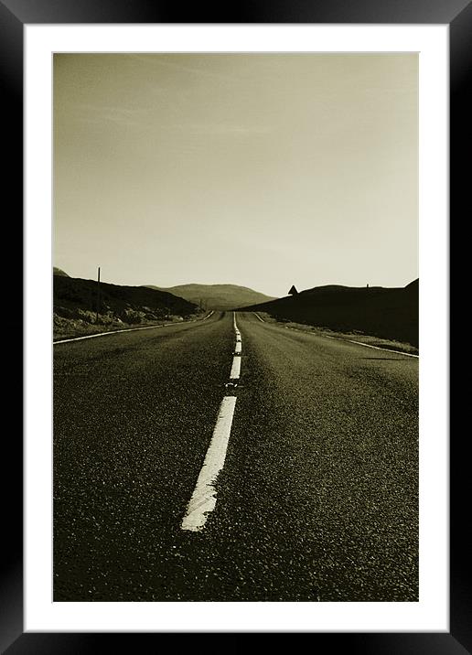 road Framed Mounted Print by john maclean