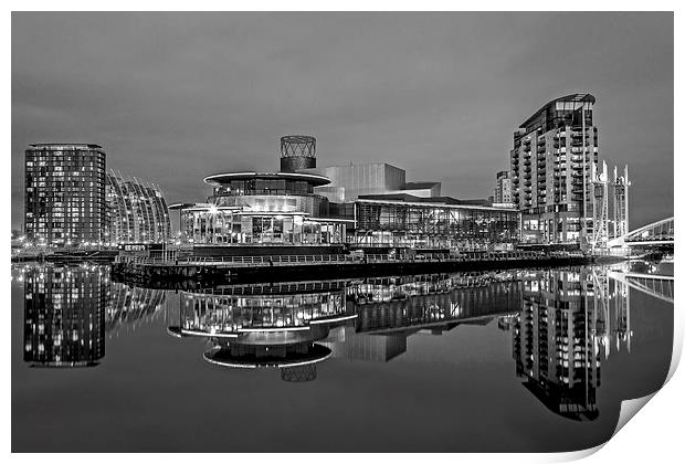 Quays Theatre Manchester Print by Pete Lawless