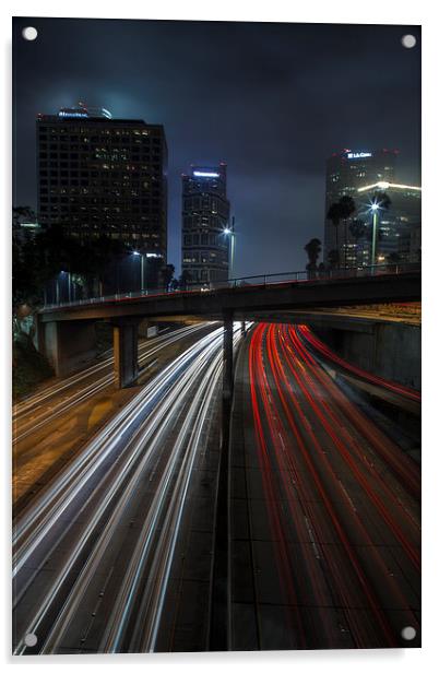 Downtown LA Acrylic by James Souter