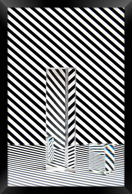 Prism Stripes 5 Framed Print by Steve Purnell