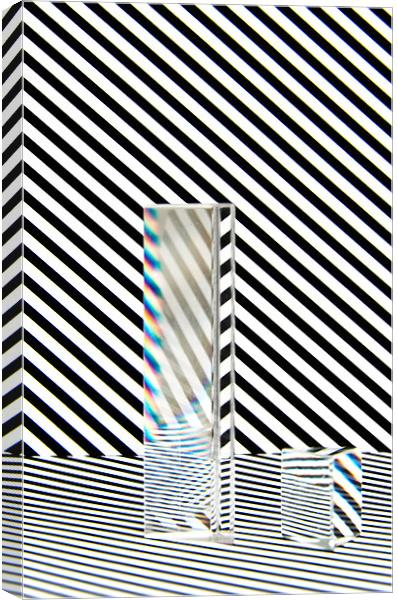 Prism Stripes 6 Canvas Print by Steve Purnell