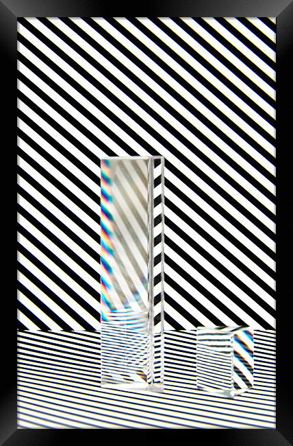 Prism Stripes 6 Framed Print by Steve Purnell