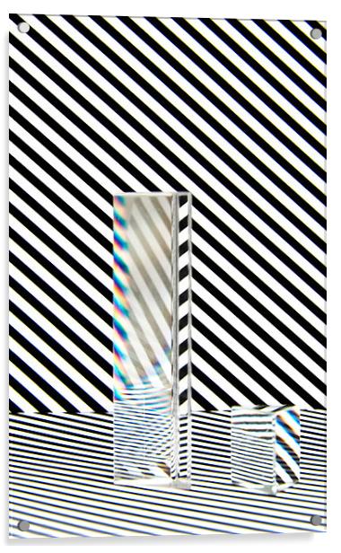 Prism Stripes 6 Acrylic by Steve Purnell