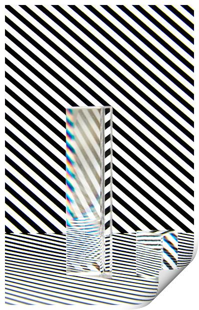Prism Stripes 6 Print by Steve Purnell