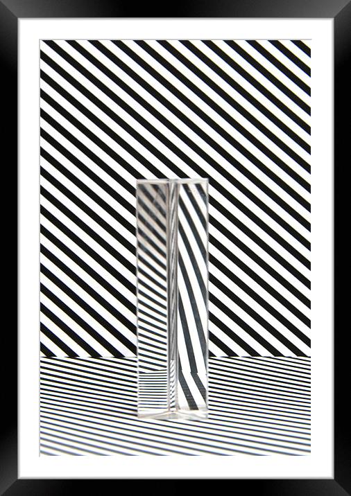 Prism Stripes 7 Framed Mounted Print by Steve Purnell