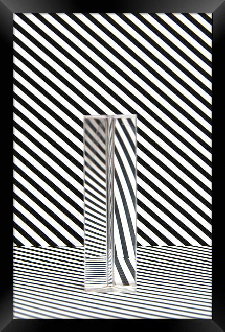 Prism Stripes 7 Framed Print by Steve Purnell