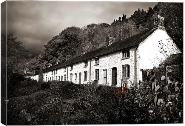 FORGE ROW CWMAVON Canvas Print by Anthony R Dudley (LRPS)