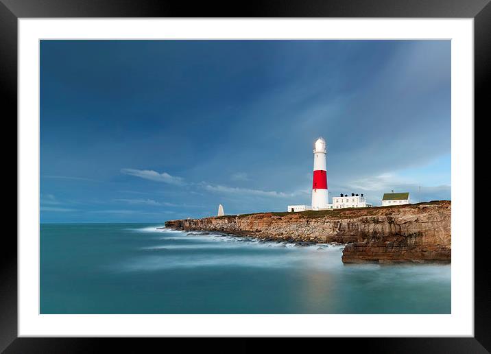 Portland Bill Lighthouse Framed Mounted Print by Lloyd Horgan