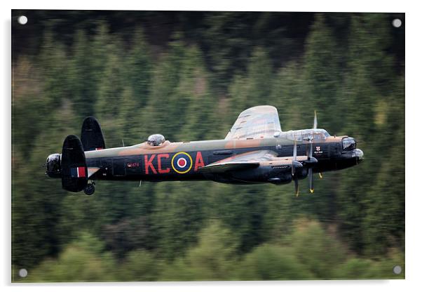 BBMF Avro Lancaster Acrylic by Lloyd Horgan