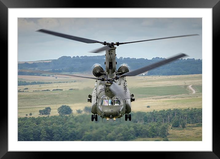 RAF Chinook HC2 Framed Mounted Print by Lloyd Horgan