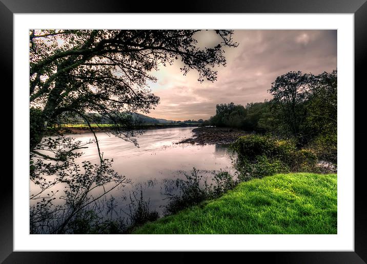River Taw Framed Mounted Print by Dave Wilkinson North Devon Ph