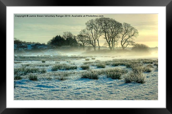 The Frozen Meadow Framed Mounted Print by Jamie Green