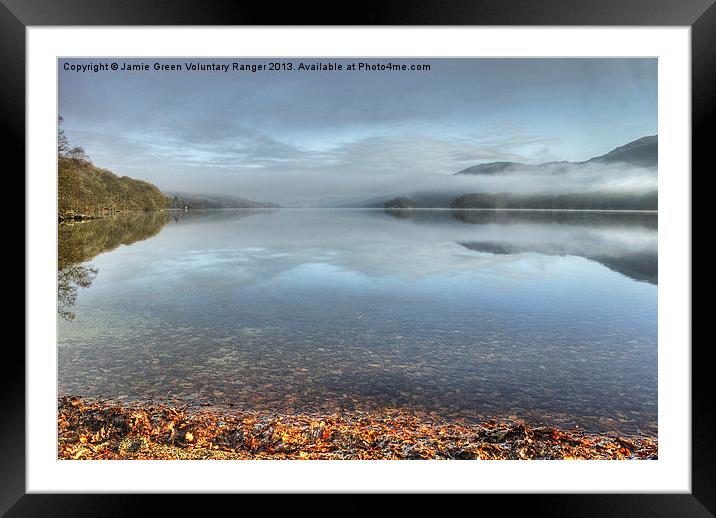 Coniston Water Framed Mounted Print by Jamie Green