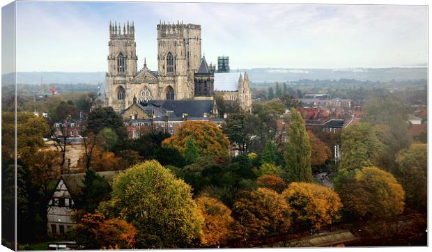 York Minster cathedral Canvas Print by Tony Bates