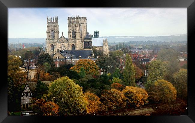 York Minster cathedral Framed Print by Tony Bates