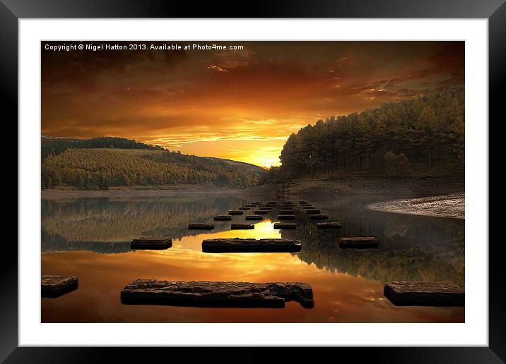 Pillars of Time Framed Mounted Print by Nigel Hatton