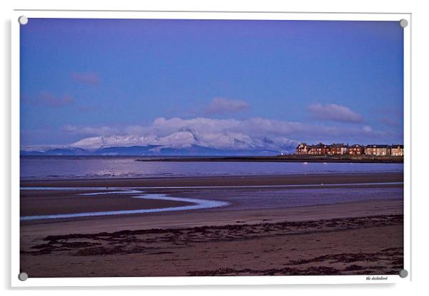 first snow on Arran Acrylic by jane dickie