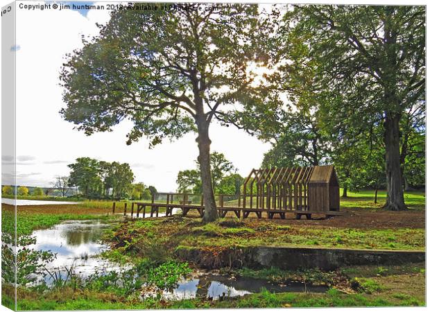 lake view Canvas Print by jim huntsman