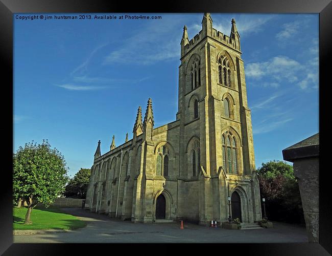 Larbert old church Framed Print by jim huntsman