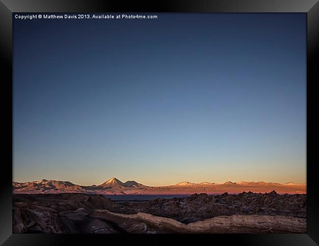Atacama Desert Framed Print by Matthew Davis